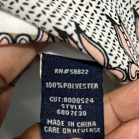 Max Edition Women’s White Panel Print Sleeveless Top - Size Large - Picture 6 of 8